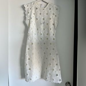 Zara white star dress